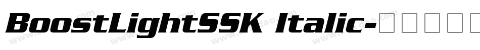 BoostLightSSK Italic字体转换